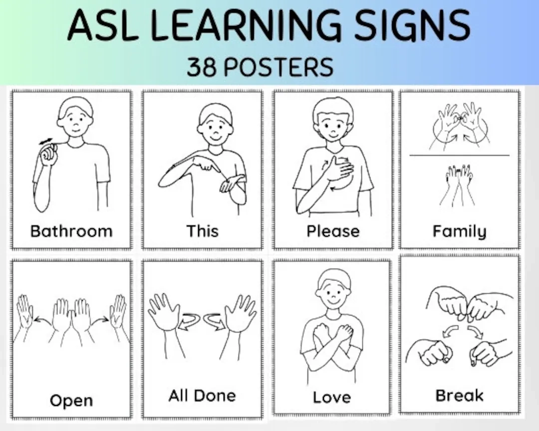 Asl Classroom Sign Posters Asl Learning For Kids Sign Language Poster Asl Sign Decor Baby Sign Language Deaf Education Asl Download Etsy Asl Classroom Sign Posters Asl Learning For Kids Sign Language Poster Asl Sign Decor Baby Sign Language Deaf Education Asl Download Etsy
