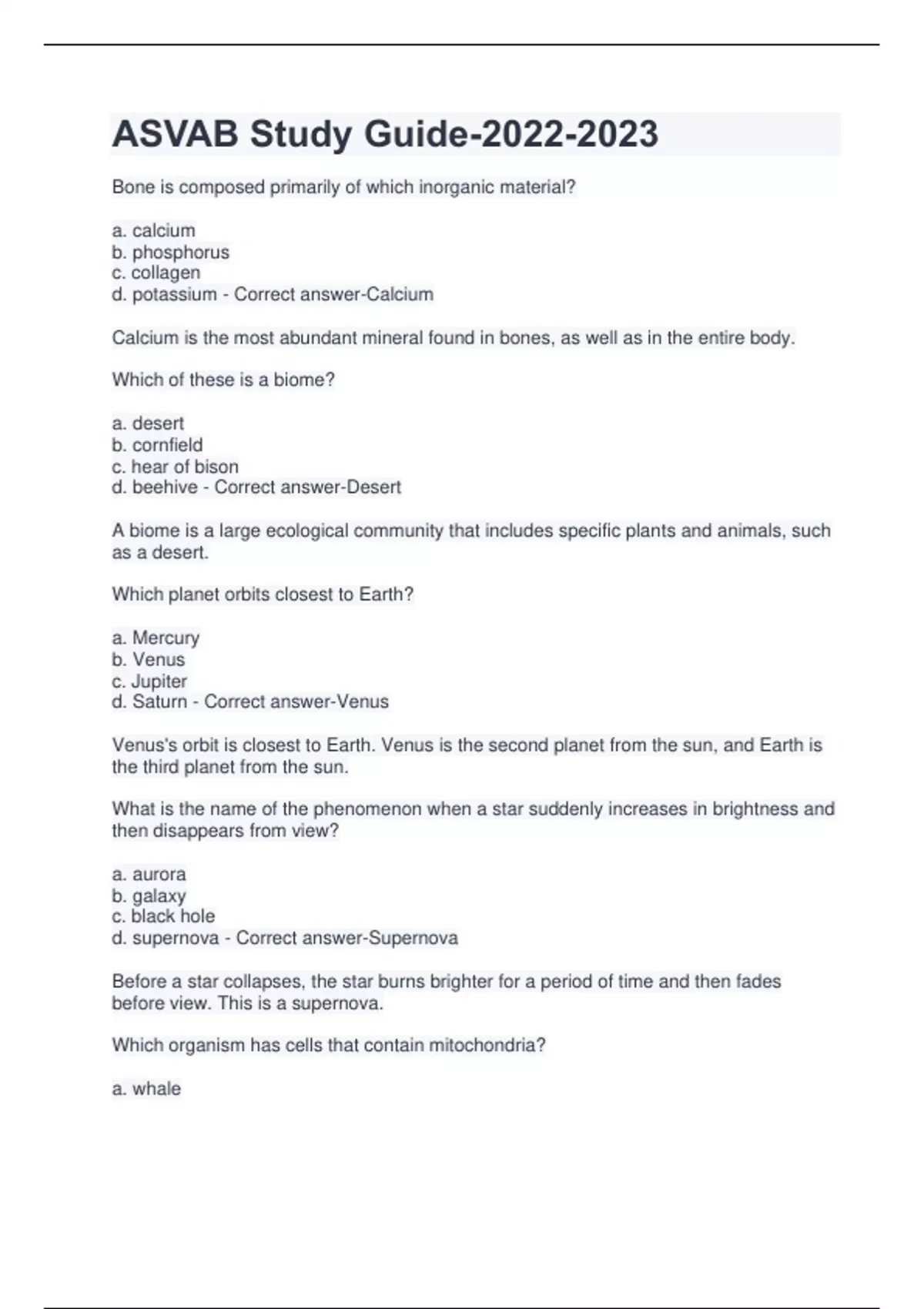 ASVAB Study Guide ASVAB Stuvia US ASVAB Study Guide ASVAB Stuvia US