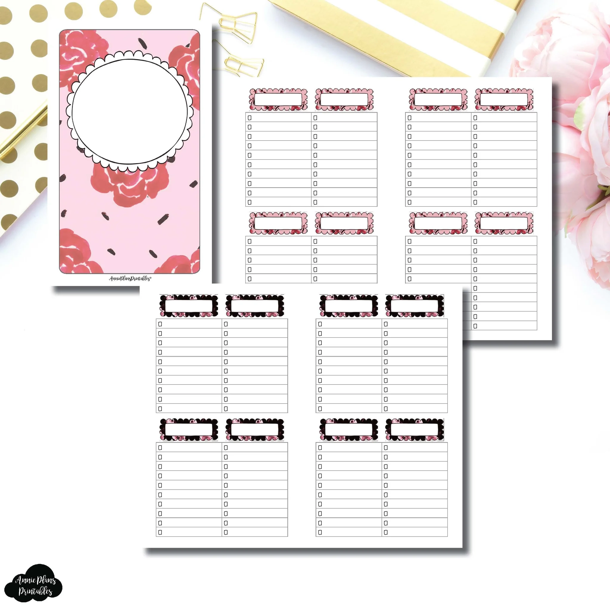 Slim Planner 3x7 Printables