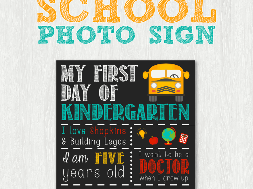 Back To School Sign Template And Tutorial