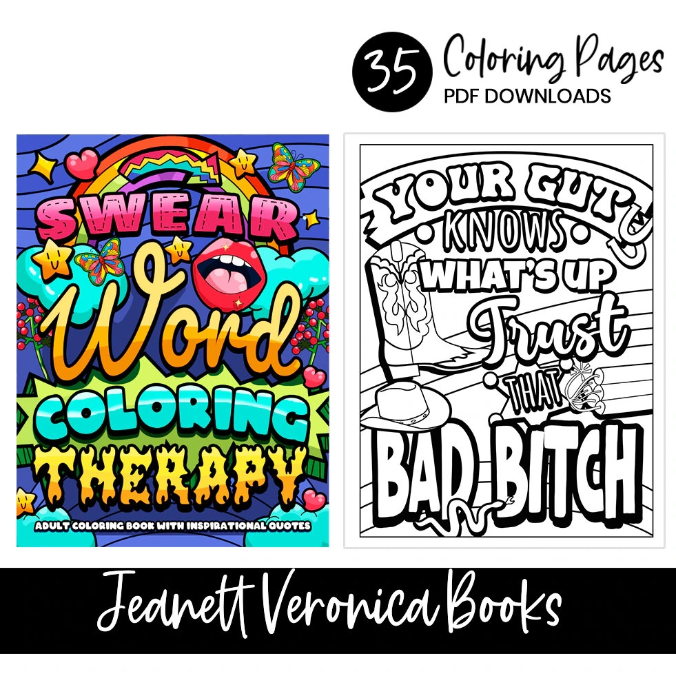 Bad Ass Bitch Printable Coloring Sheets