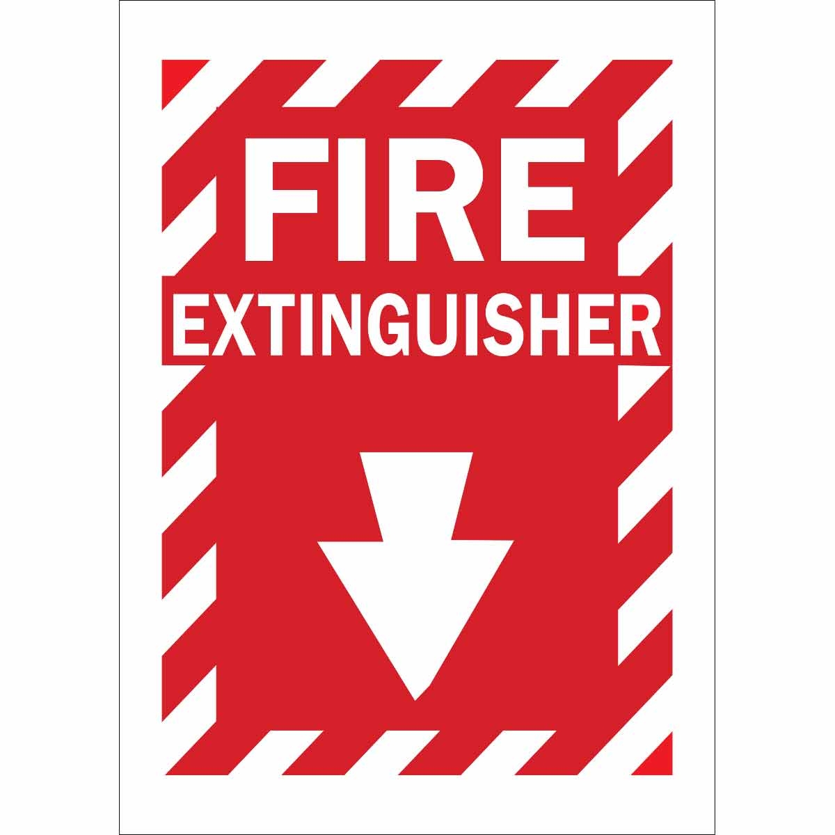Brady Part 25717 Fire Extinguisher Sign BradyID Brady Part 25717 Fire Extinguisher Sign BradyID