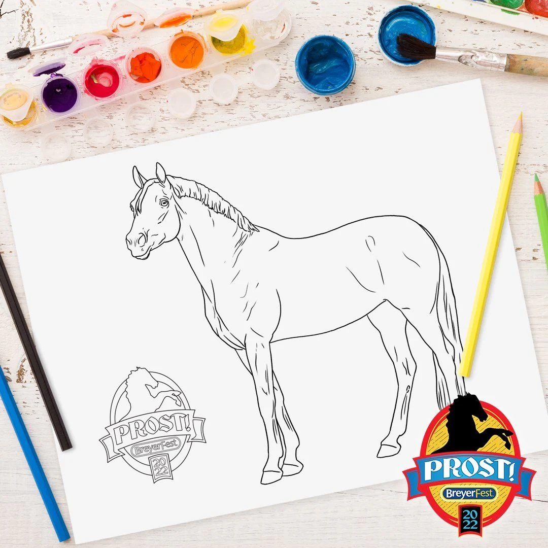 Breyer Horse Model Coloring Sheets Printable