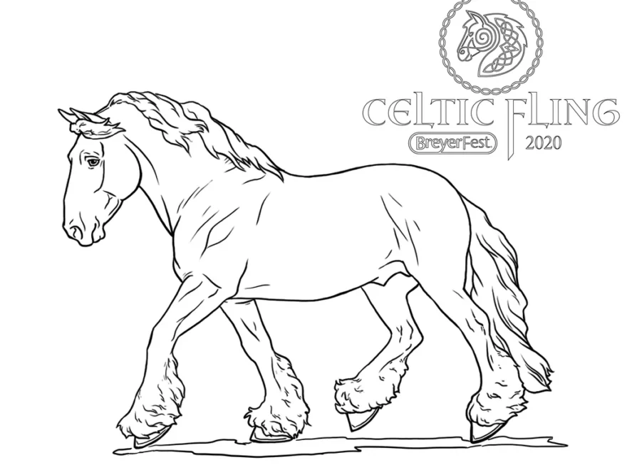 BreyerFest Coloring Page BreyerHorses