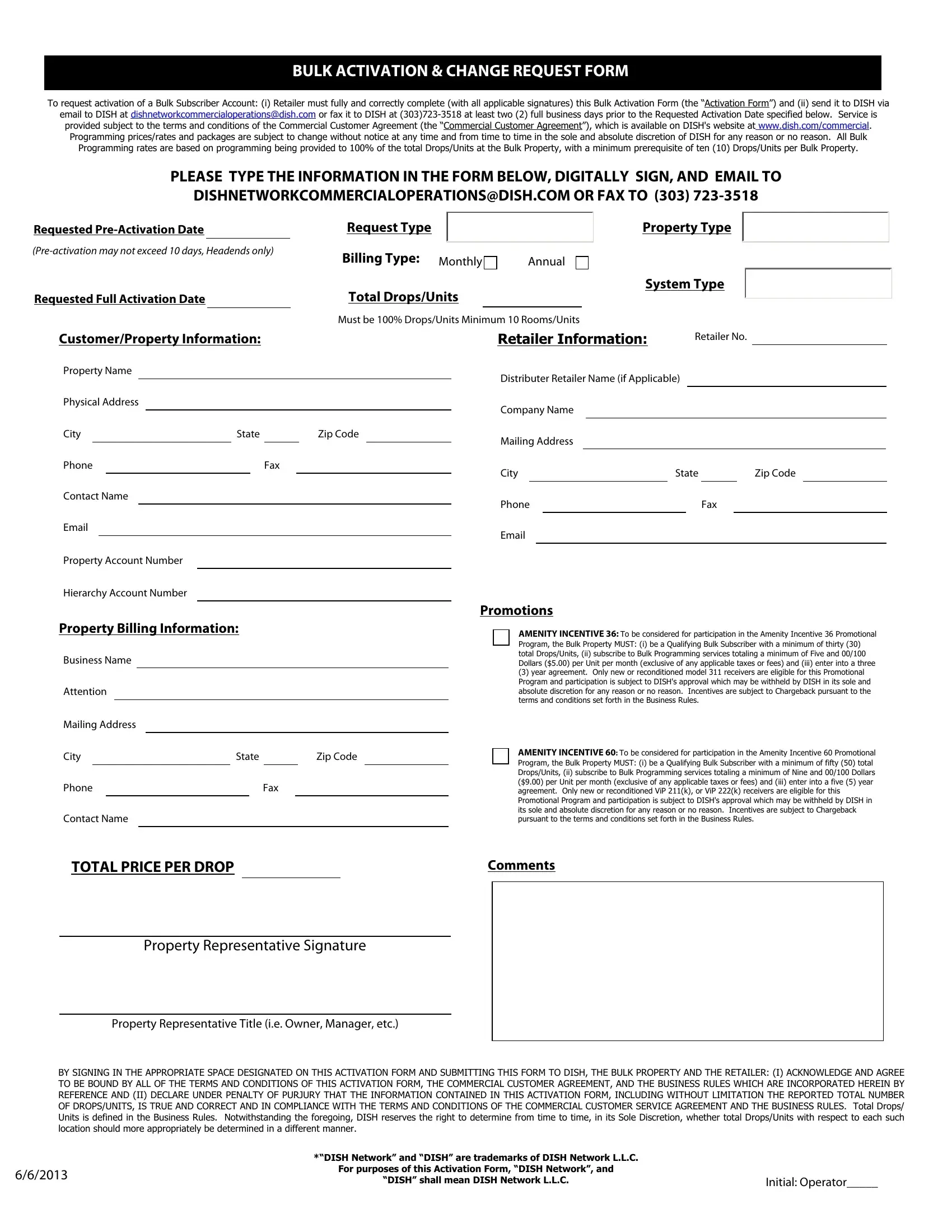 Bulk Activation Request Form Fill Out Printable PDF Forms Online