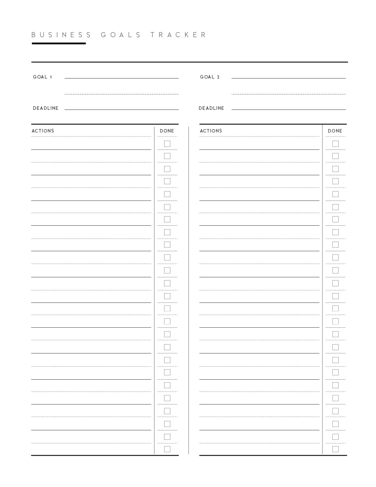 Business Goal Setting Worksheet PDF World Of Printables Business Goal Setting Worksheet PDF World Of Printables