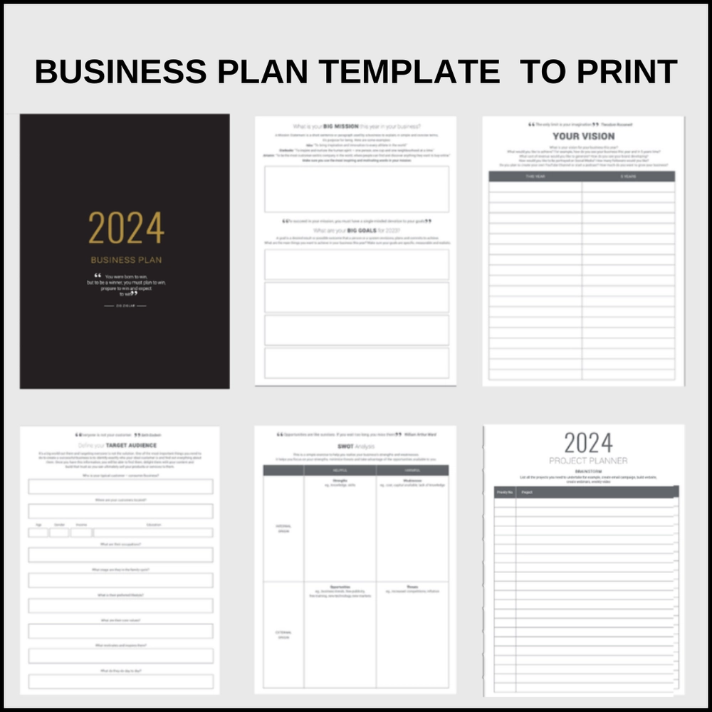 Business Plan Template To Print MY PA 2026 Planner The Best Business Planner For Entrepreneurs Small Business Owners