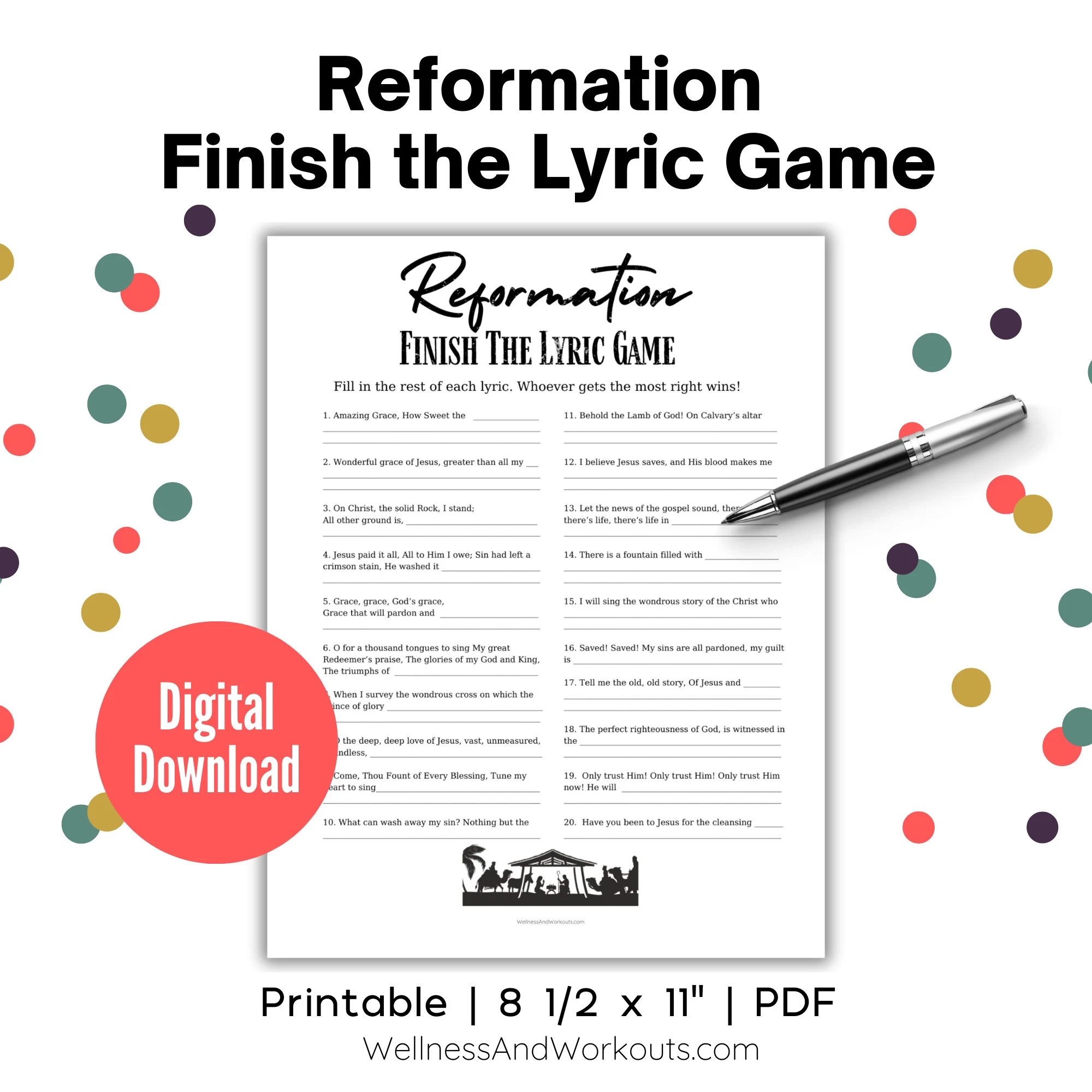 Buy Reformation Finish The Lyric Game Trivia Game Reformation Party Game Reformation Day Game Family Game Night Printable Party Game Online In India Etsy Buy Reformation Finish The Lyric Game Trivia Game Reformation Party Game Reformation Day Game Family Game Night Printable Party Game Online In India Etsy