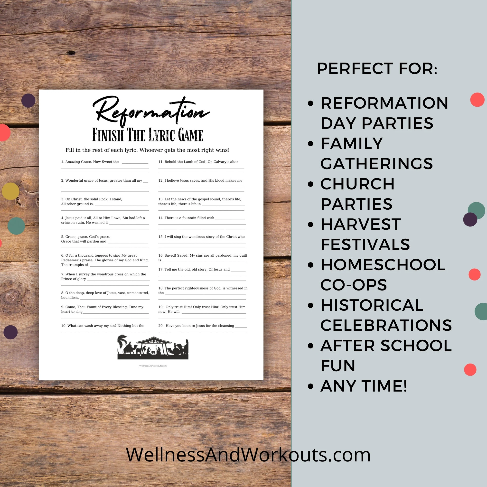 Buy Reformation Finish The Lyric Game Trivia Game Reformation Party Game Reformation Day Game Family Game Night Printable Party Game Online In India Etsy Buy Reformation Finish The Lyric Game Trivia Game Reformation Party Game Reformation Day Game Family Game Night Printable Party Game Online In India Etsy