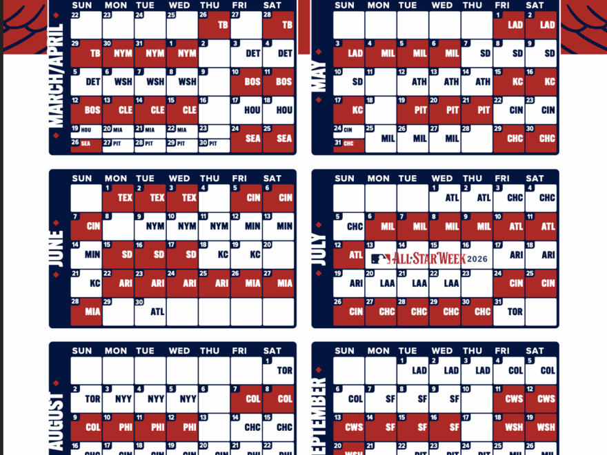 Cardinals Announce 2026 Regular season Schedule Team Will Open At Home Against Tampa Bay News From Rob Rains STLSportsPage