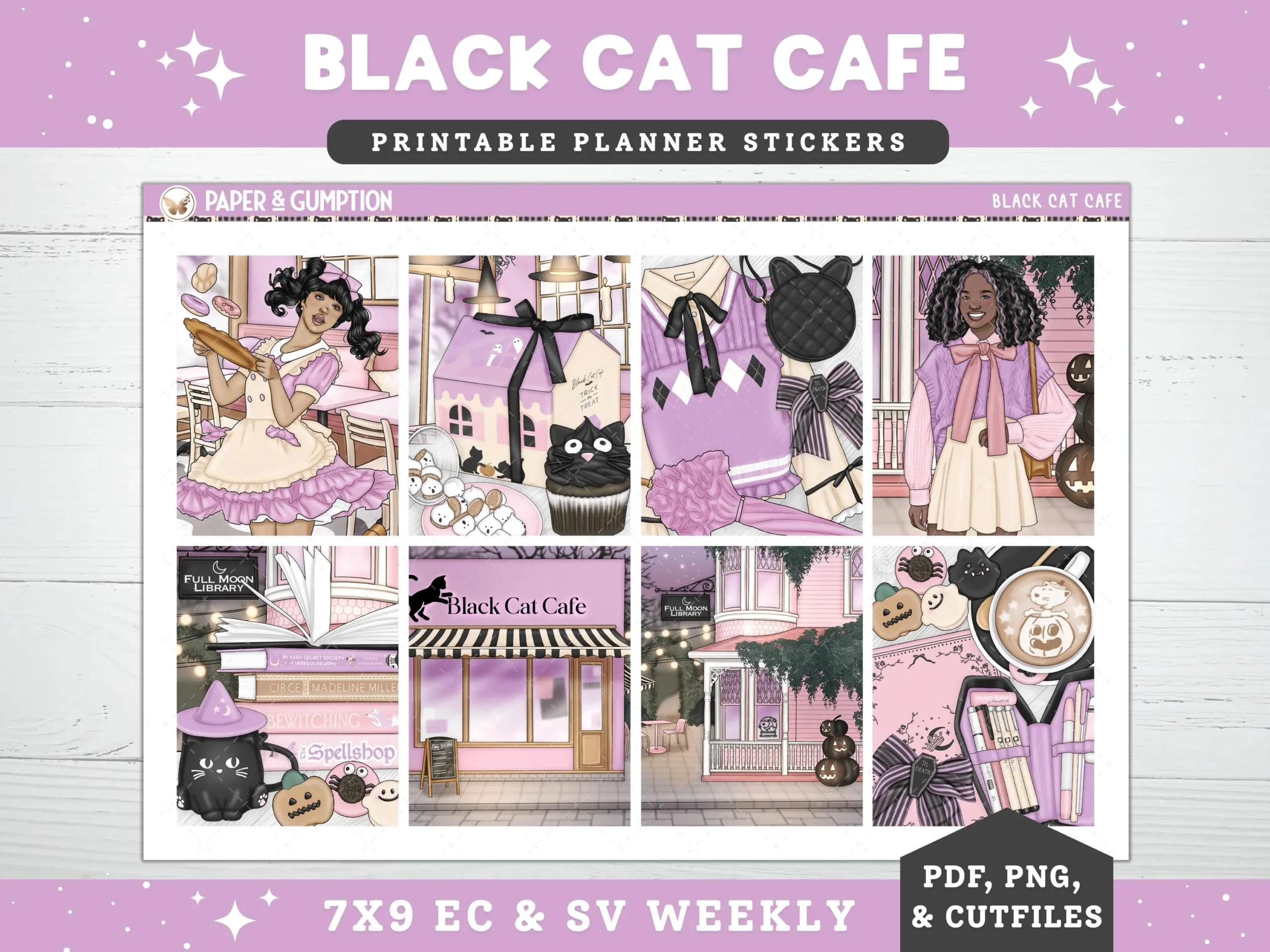 Printable Planner Cat Face Ring