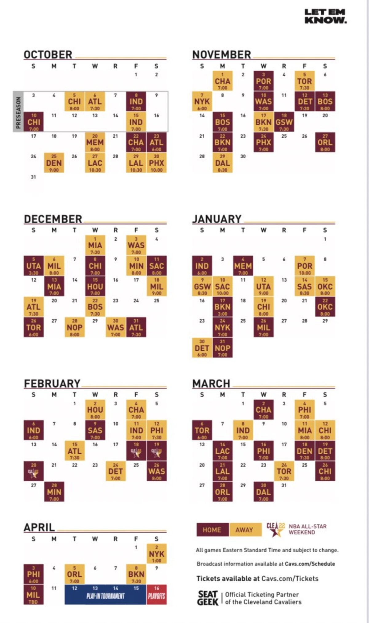 Cavs Schedule 2021 22 Cleveland Sports Talk Cavs Schedule 2021 22 Cleveland Sports Talk