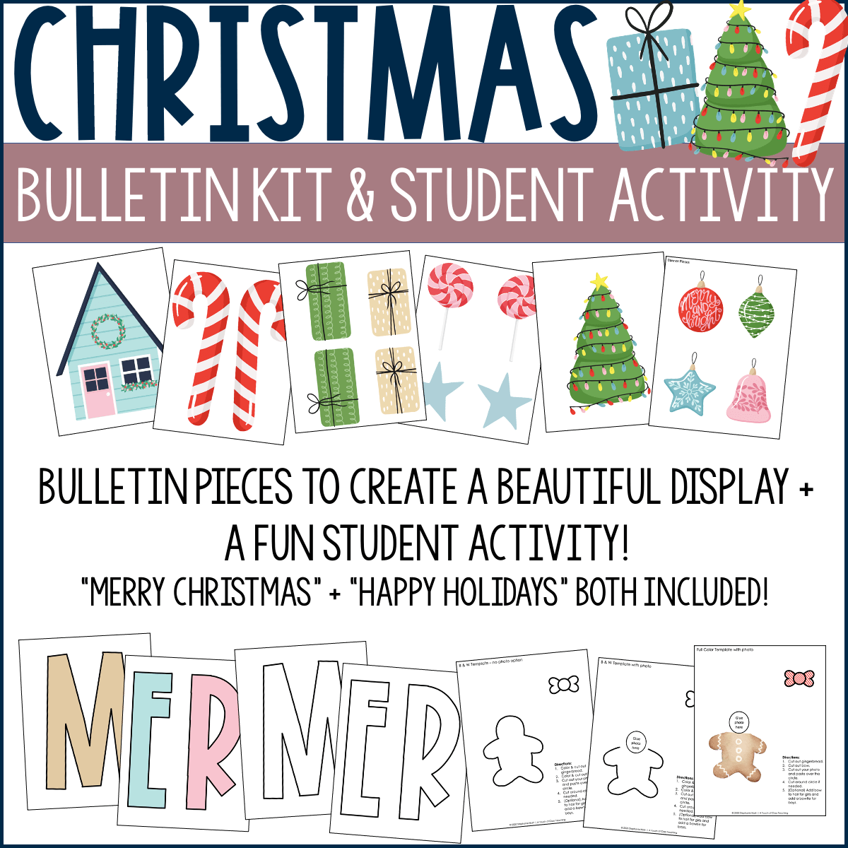 Printable Christmas Sign For Bulletin Board
