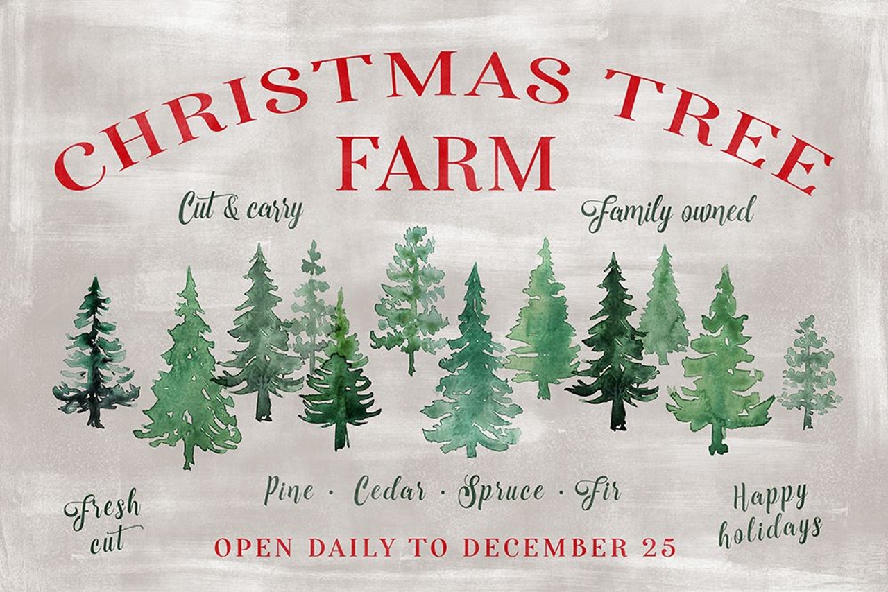 Christmas Tree Farm Sign Poster Print Blursbyai Rosana Laiz Posterazzi