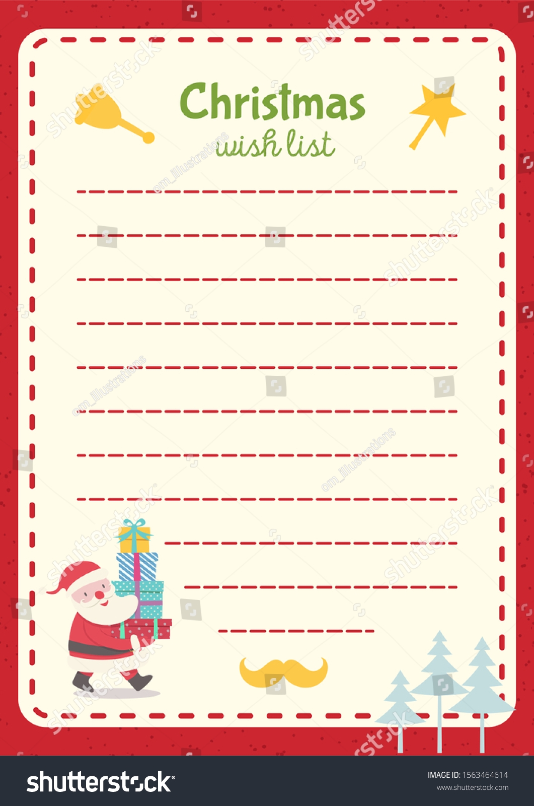 Christmas Wish List Template Cute Santa Stock Vector Royalty Free 1563464614 Shutterstock Christmas Wish List Template Cute Santa Stock Vector Royalty Free 1563464614 Shutterstock