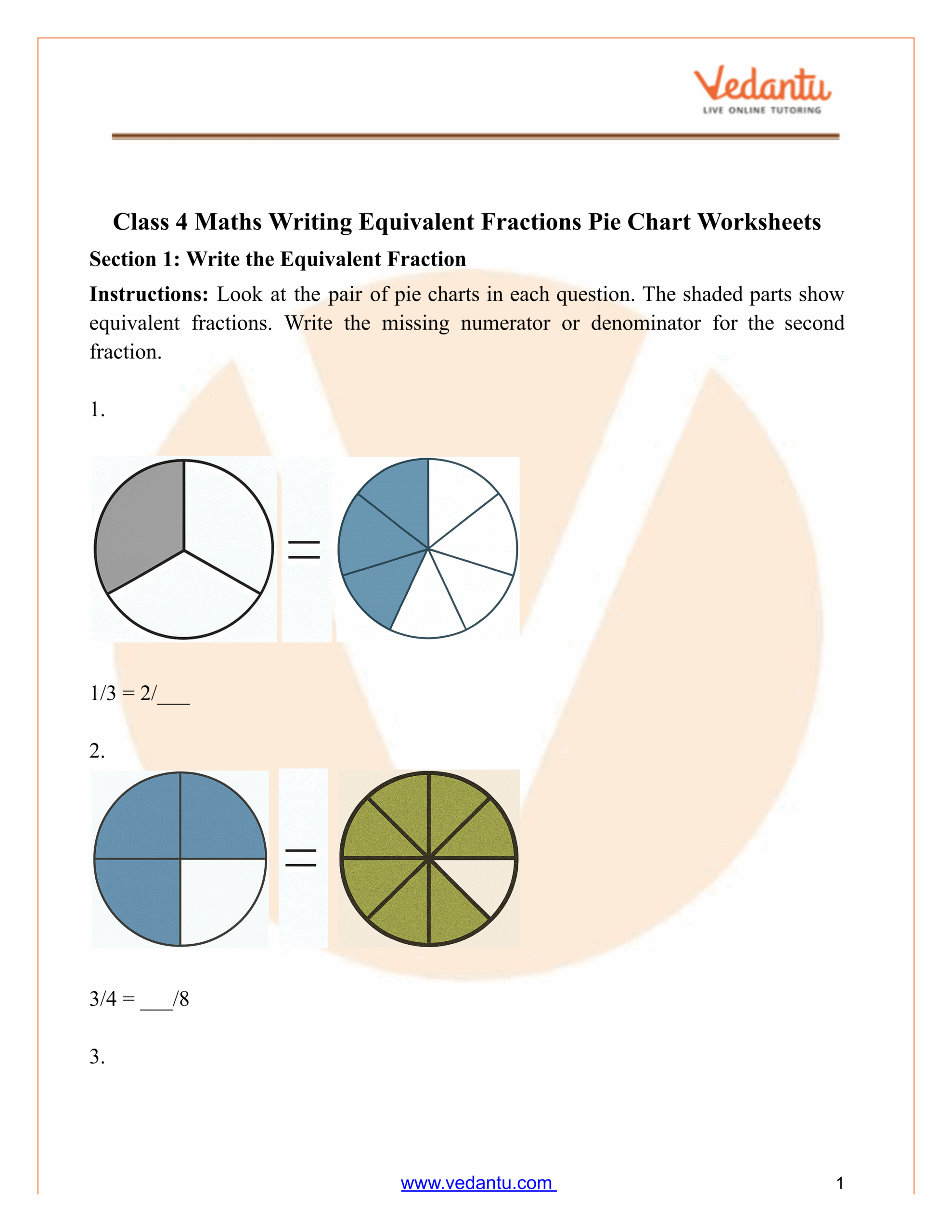 Fractions Pie Chart Worksheet Printable Fractions Pie Chart Worksheet Printable