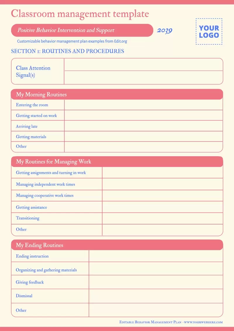 Classroom Behavior Management Plan Examples Classroom Behavior Management Plan Examples