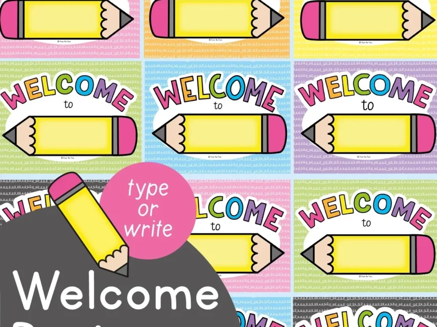 Classroom Welcome Displays From The Pond