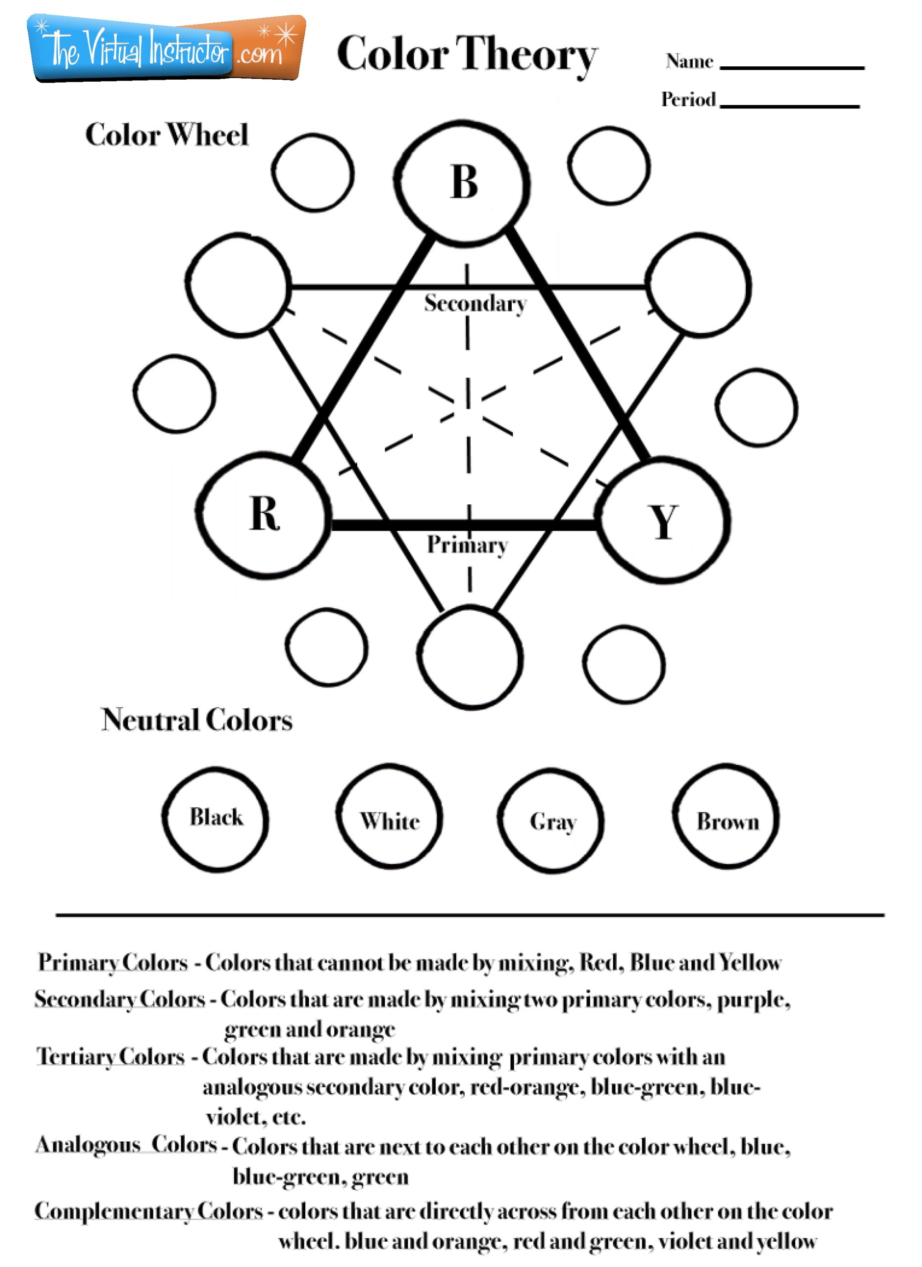 Color Wheel Chart For Teachers And Students Color Wheel Chart For Teachers And Students