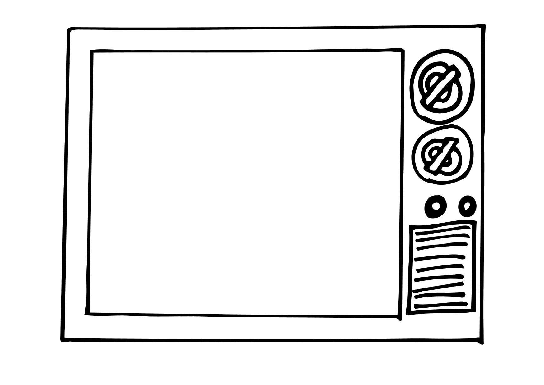 Tv Printable Coloring Pages