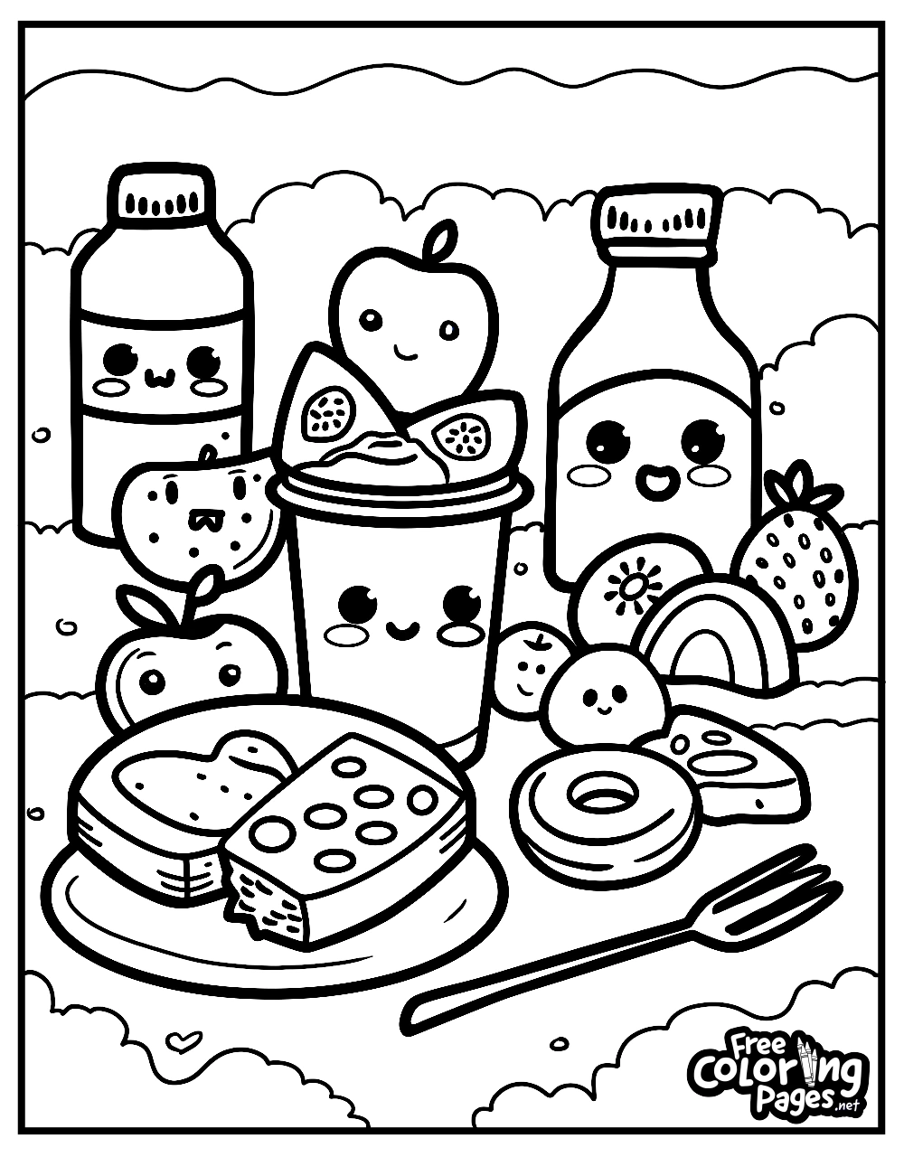 Cute Food Coloring Pages Free Coloring Pages Cute Food Coloring Pages Free Coloring Pages