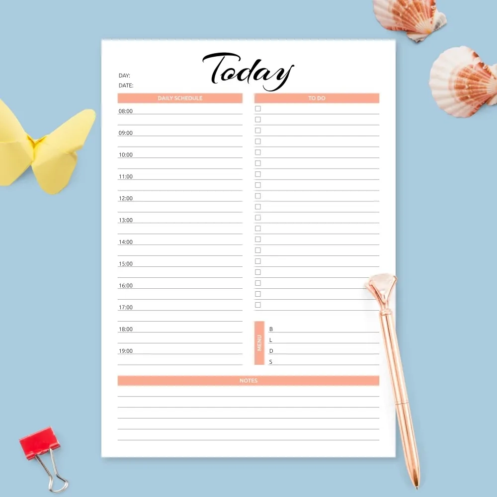 Daily Appointment Planner Template Printable PDF Daily Appointment Planner Template Printable PDF