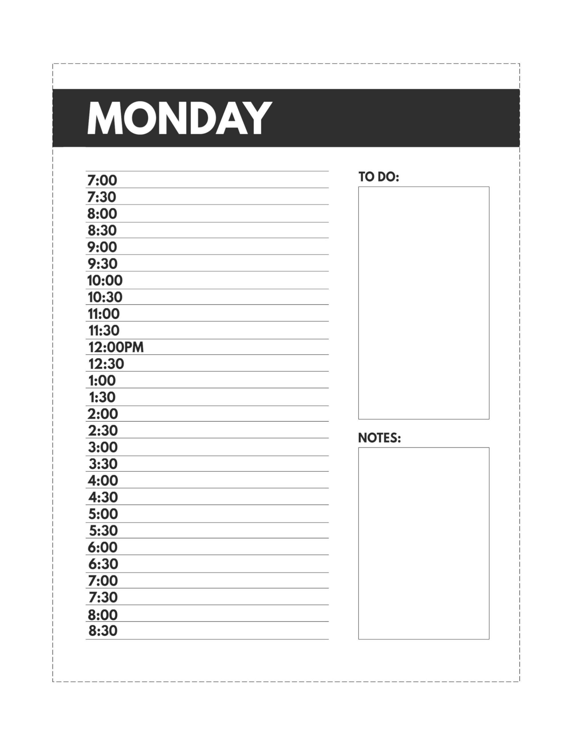 Daily Planner Printable Pages Paper Trail Design Daily Planner Printable Pages Paper Trail Design