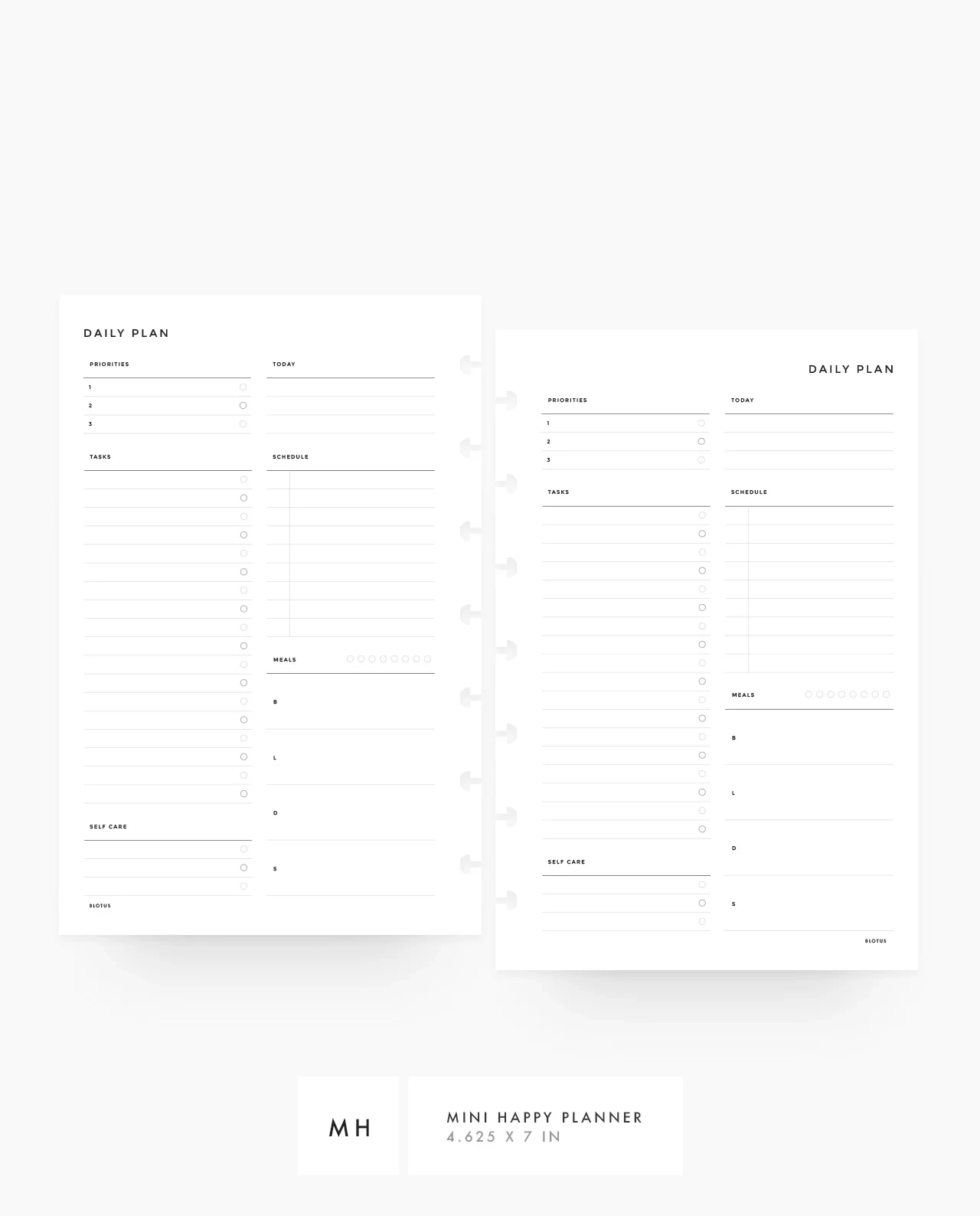 Day Planners Printables Mini Day Planners Printables Mini