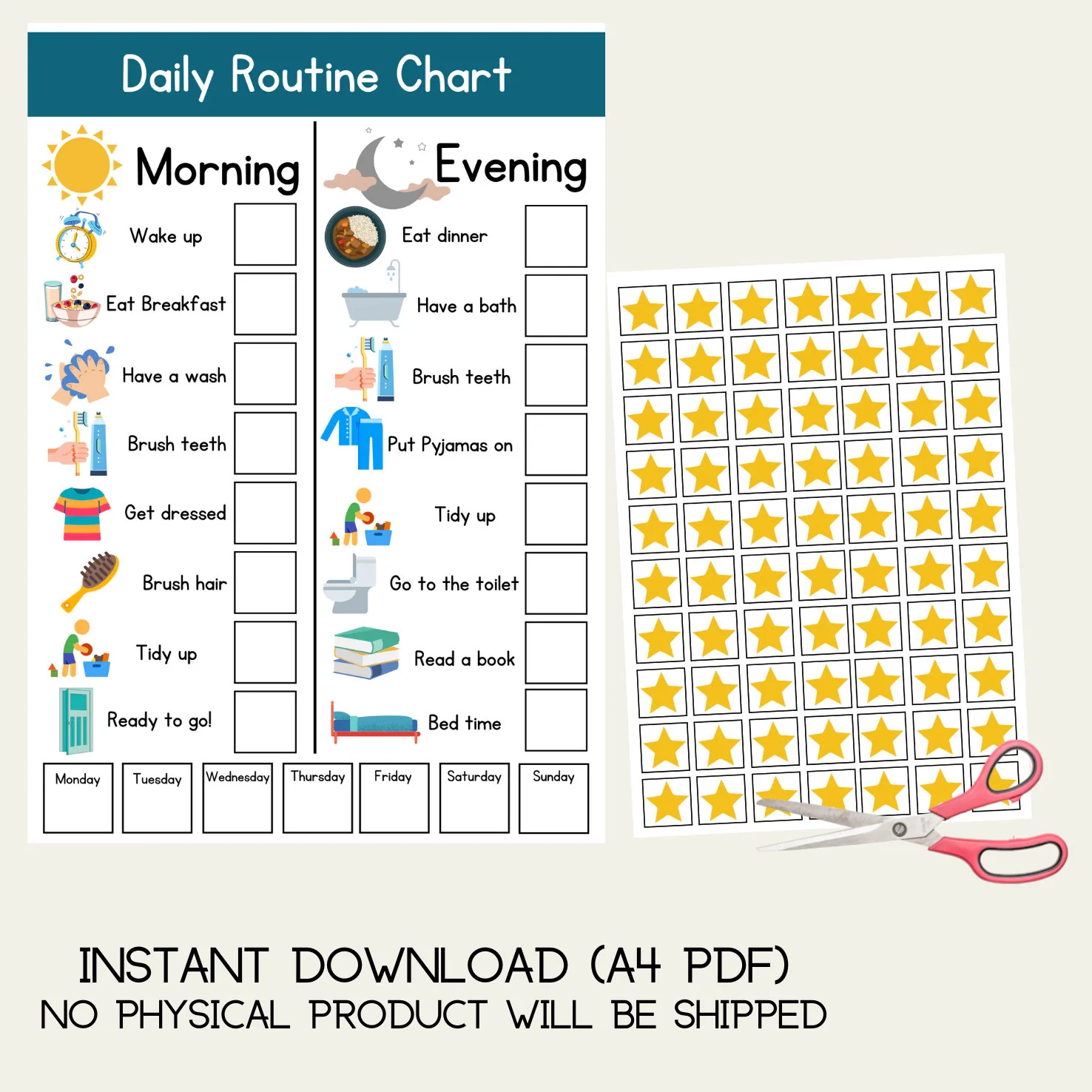Daily School Chart Printable For Autism Daily School Chart Printable For Autism
