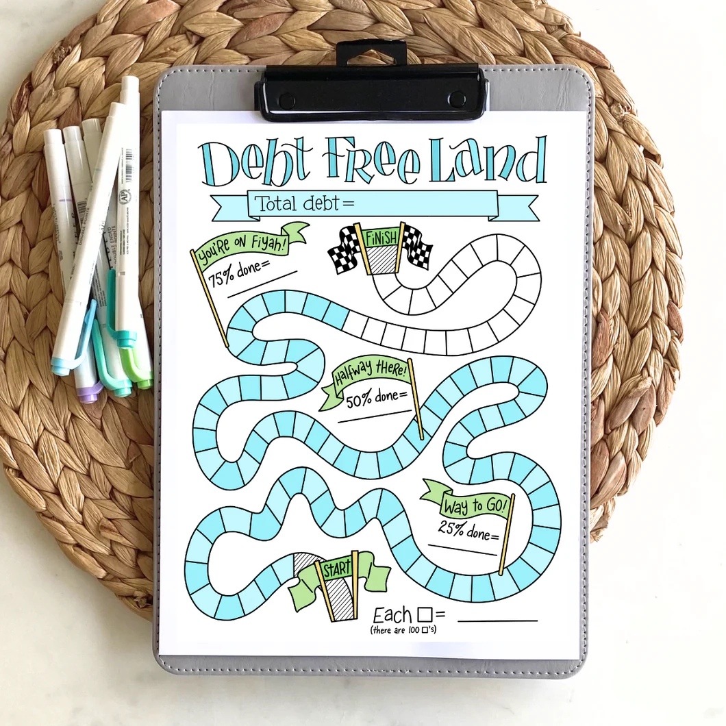 Debt Free Charts Printables Fun