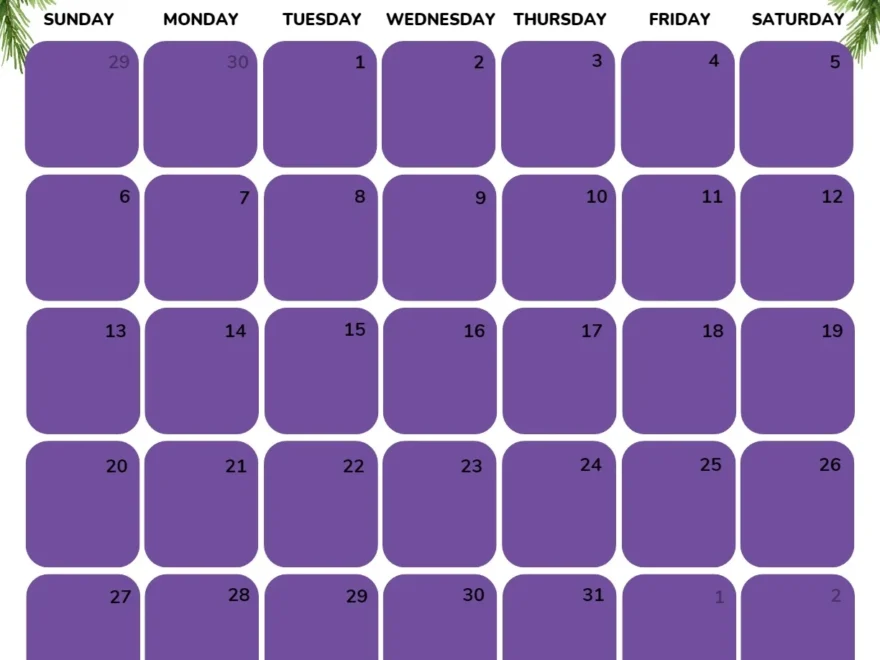 December 2026 Calendars 52 Free PDF Printables