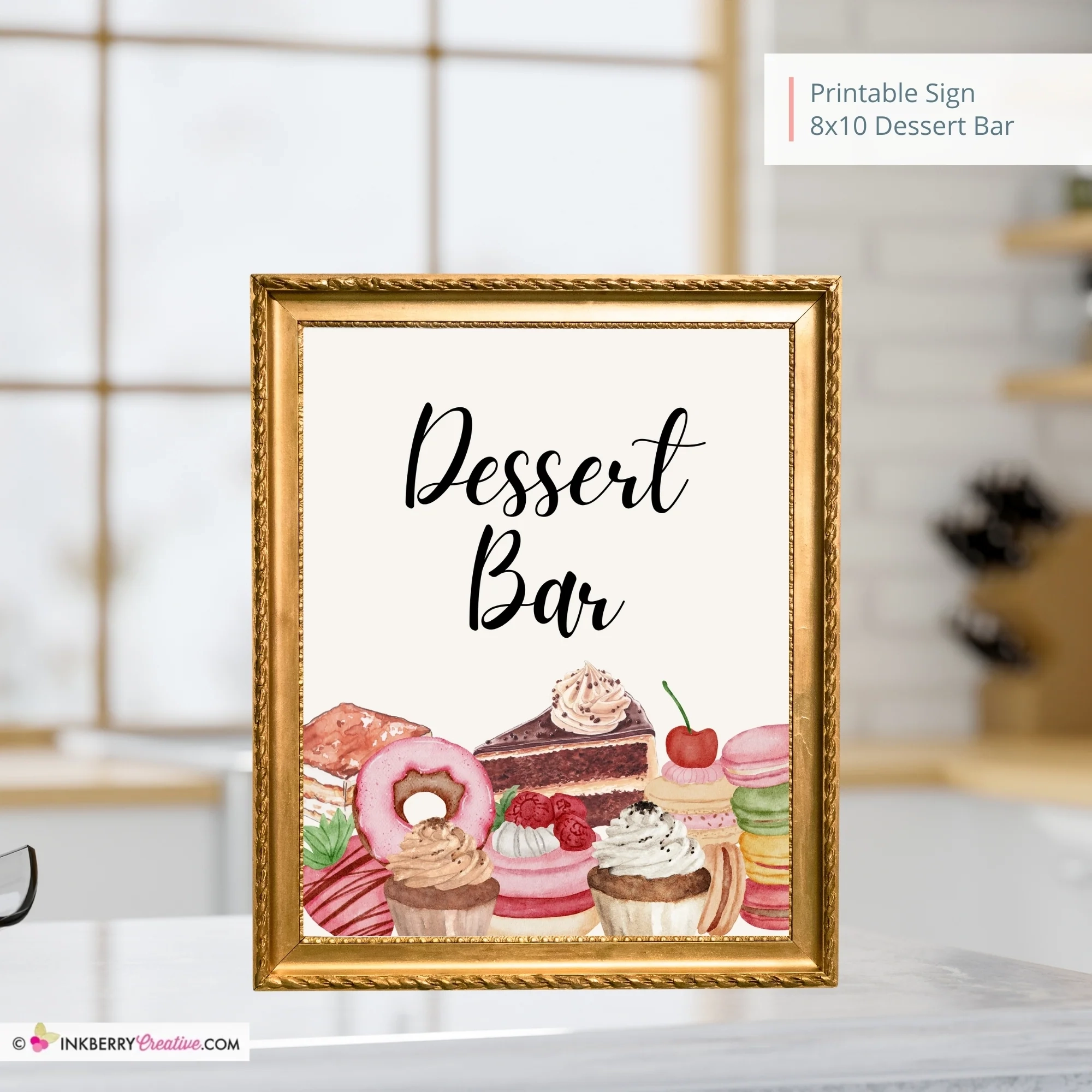 Dessert Bar Printable Sign Wedding Bridal Baby Shower Birthday Part Inkberry Creative Dessert Bar Printable Sign Wedding Bridal Baby Shower Birthday Part Inkberry Creative