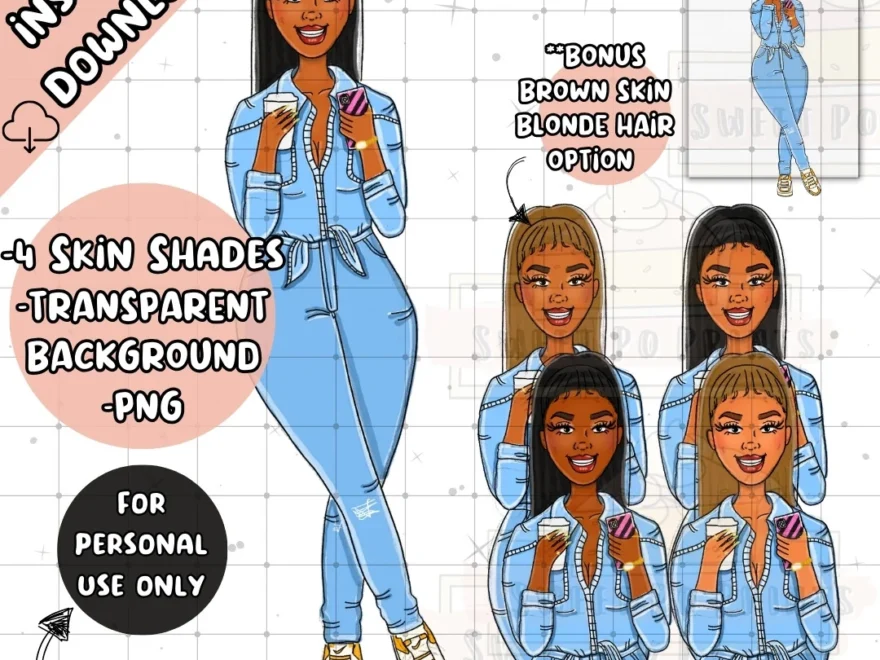 Digital Planner Sticker Printable Planner Dolls Digital Planner Do Sweet Po Prints