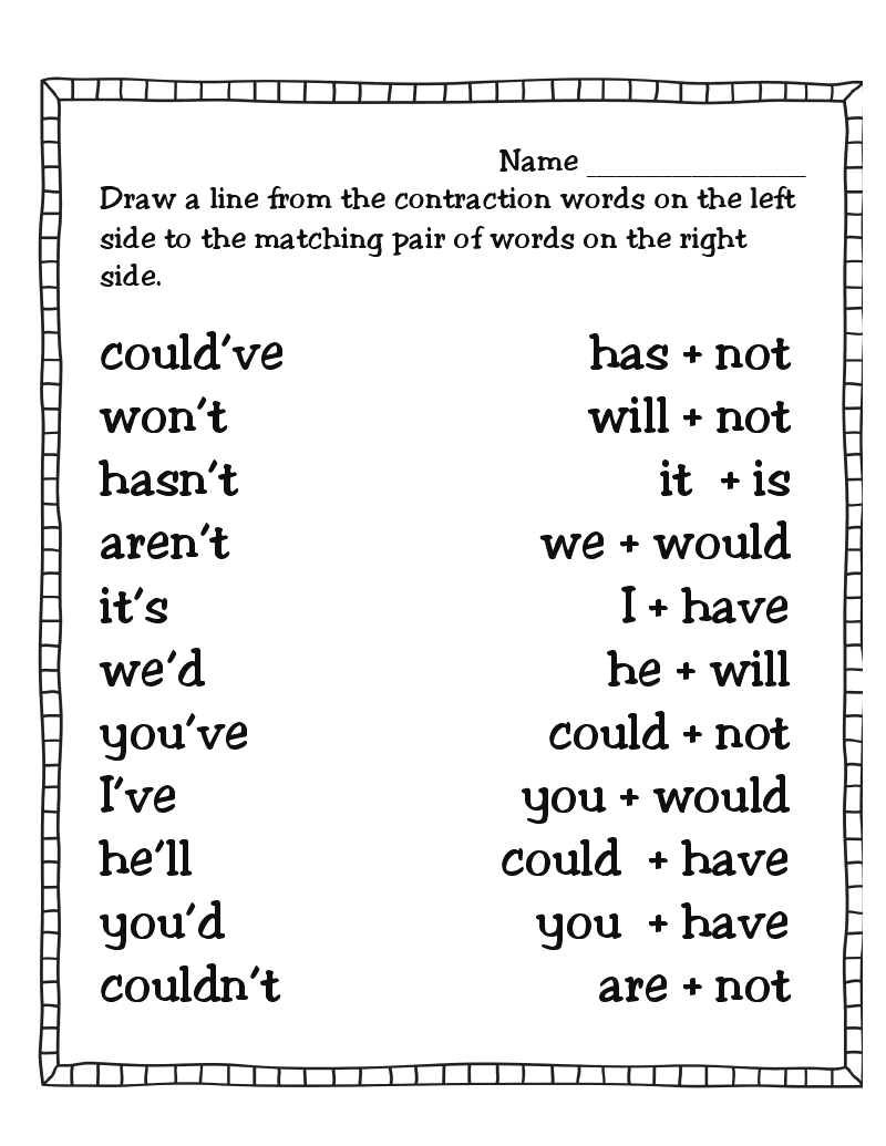 Discover 10 Contractions And Contractions Worksheets 2nd Grade Ideas Contractions Activities For Grade 2 Second Grade Contractions Contractions Worksheets 1st Grade And More