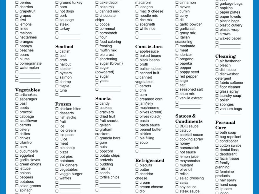 Discover 13 Grocery List Printable And Walmart Shopping List Ideas Sample Grocery Shopping List Master Grocery List Printable Free Spice List Printable And More