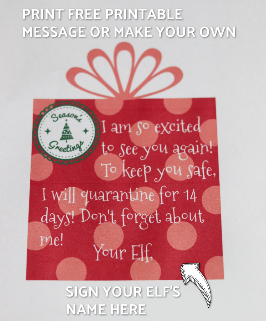 DIY Quarantined Elf On The Shelf FREE PRINTABLES Domestic Superhero
