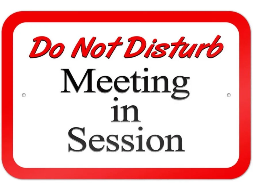 Do Not Disturb Meeting In Session Sign Walmart