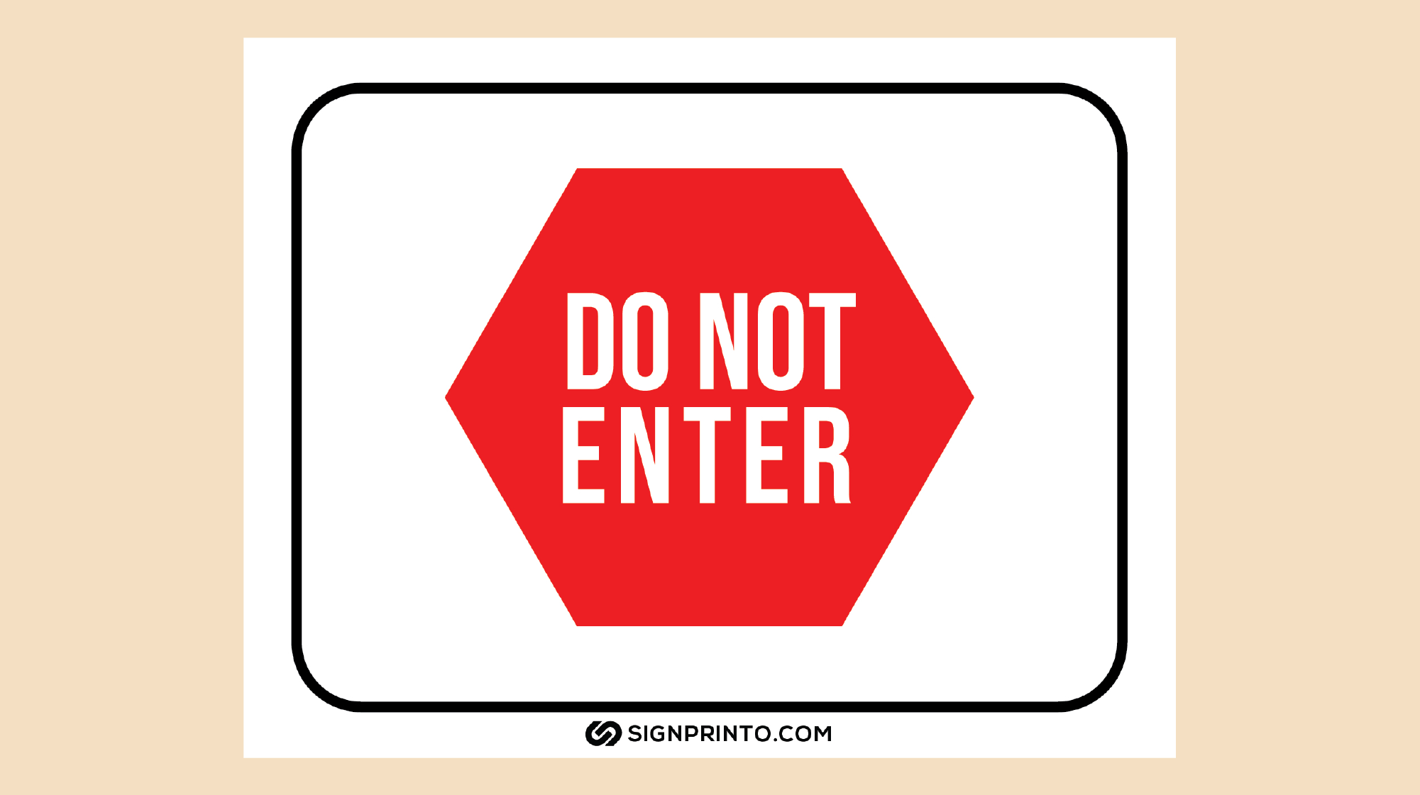 Free Printable Do Not Enter Sign