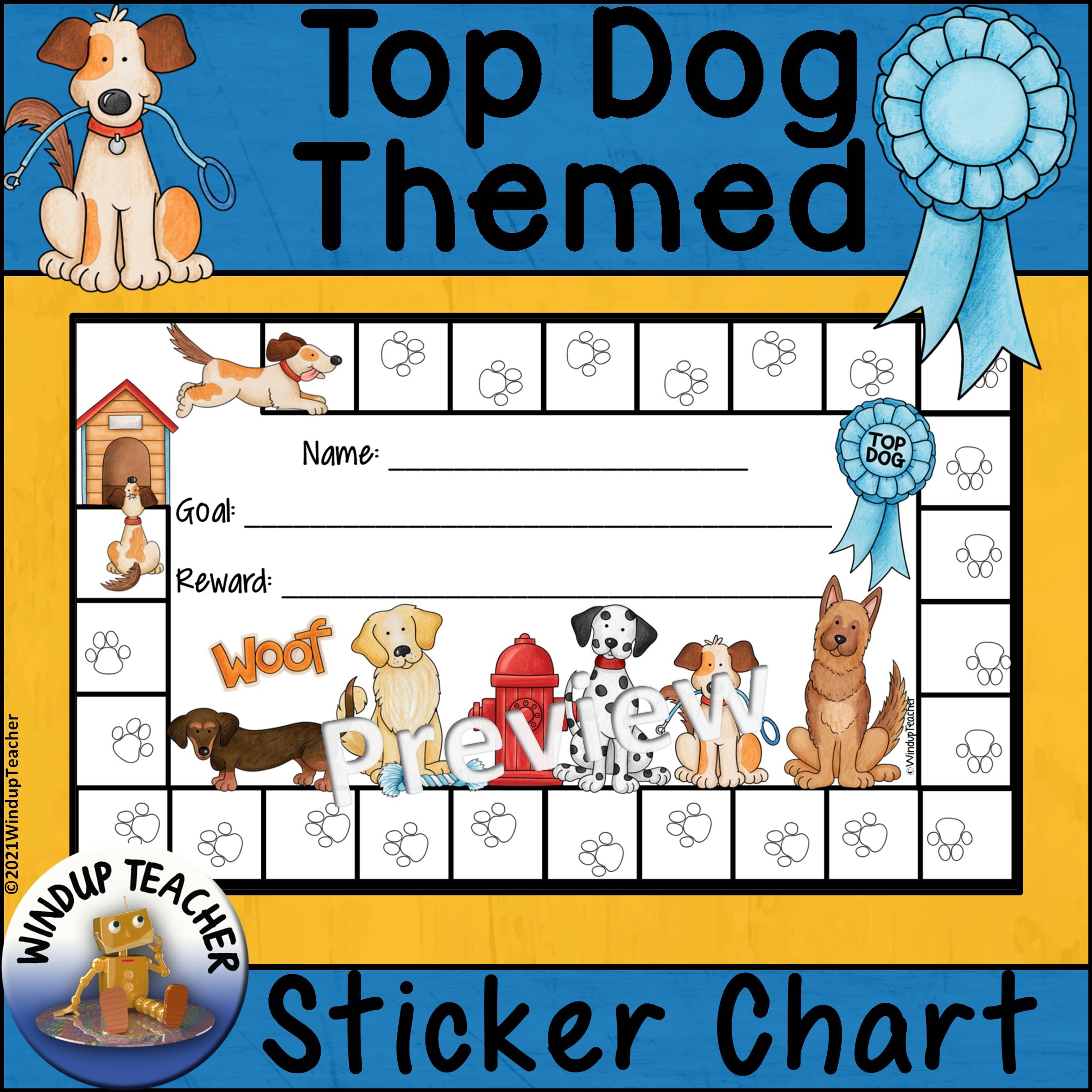 Dog Sticker Charts Made By Teachers Dog Sticker Charts Made By Teachers