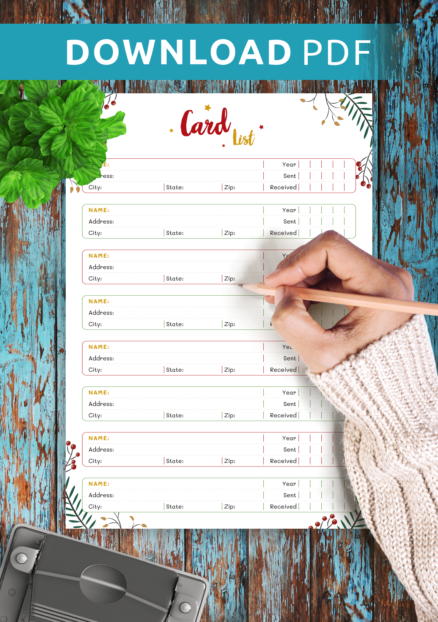 Download Printable Christmas Style Card List PDF Download Printable Christmas Style Card List PDF