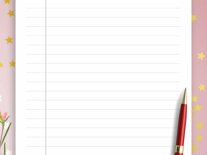 Download Printable Ruled Grid With Margin PDF