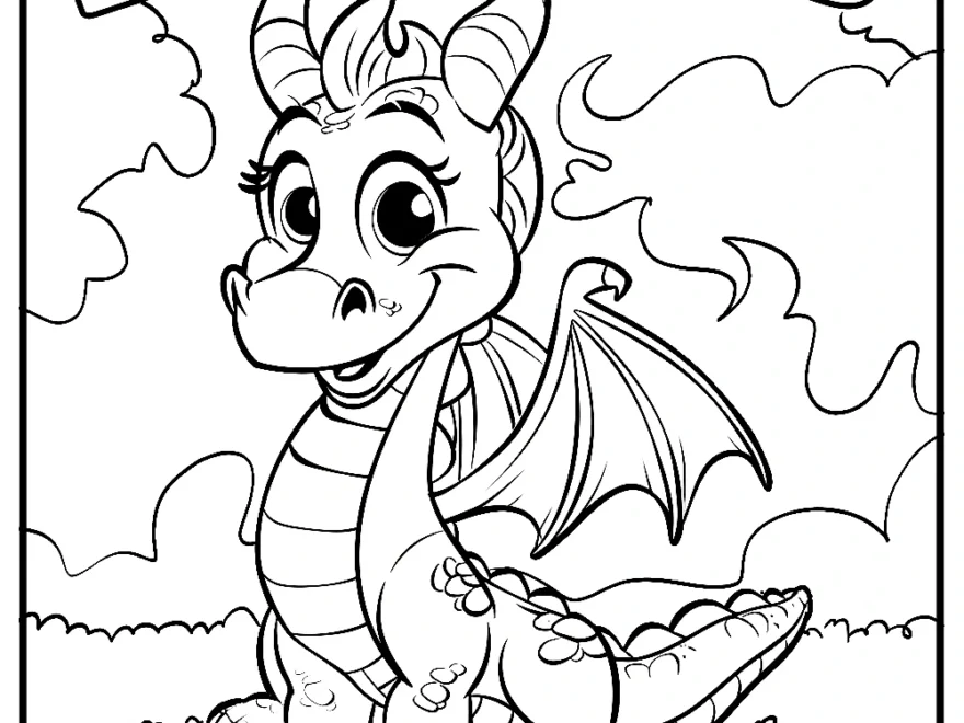Dragons Coloring Pages Free Coloring Pages