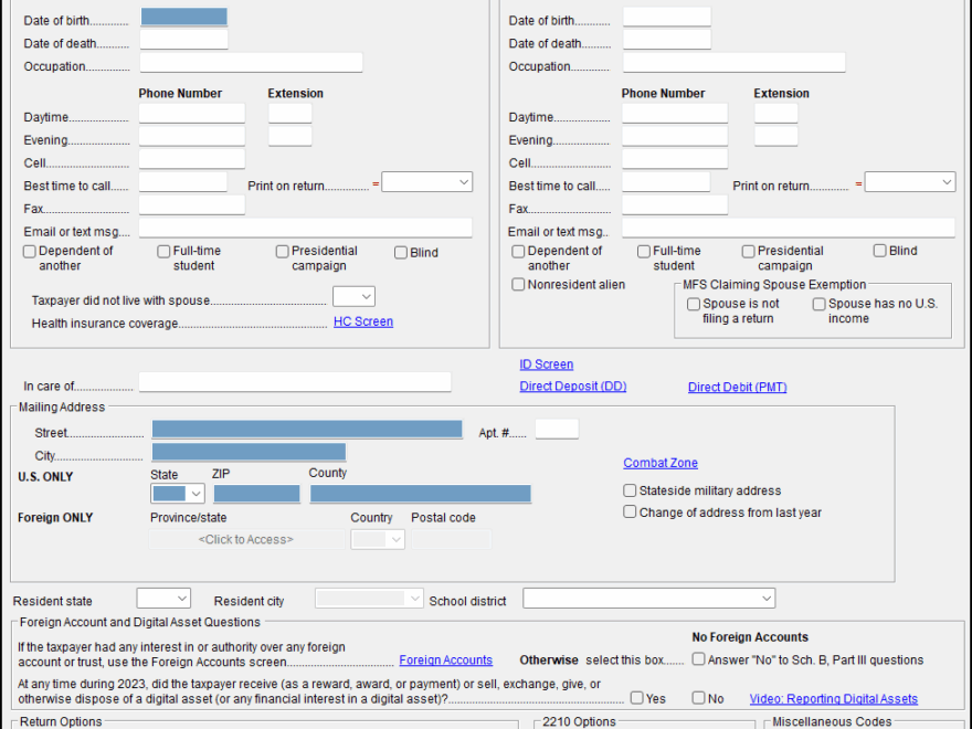 Drake Tax Creating A New Return
