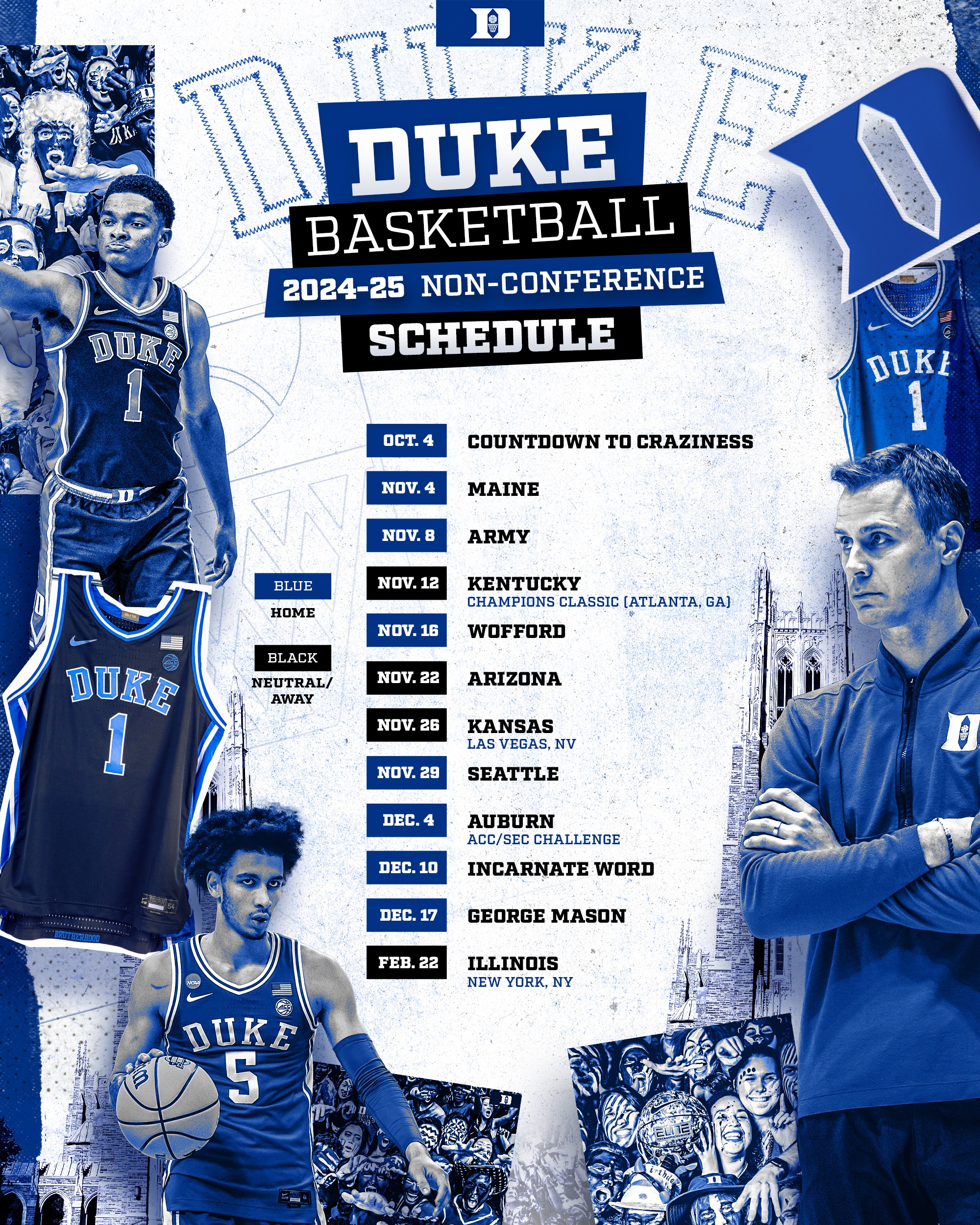 Printable Duke Mens Basketball Schedule Printable Duke Mens Basketball Schedule