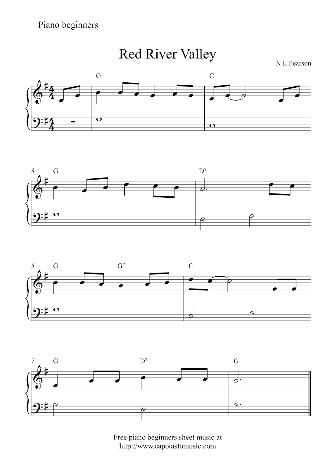 Easy Piano Sheet Music Free Printable Easy Piano Sheet Music Free Printable