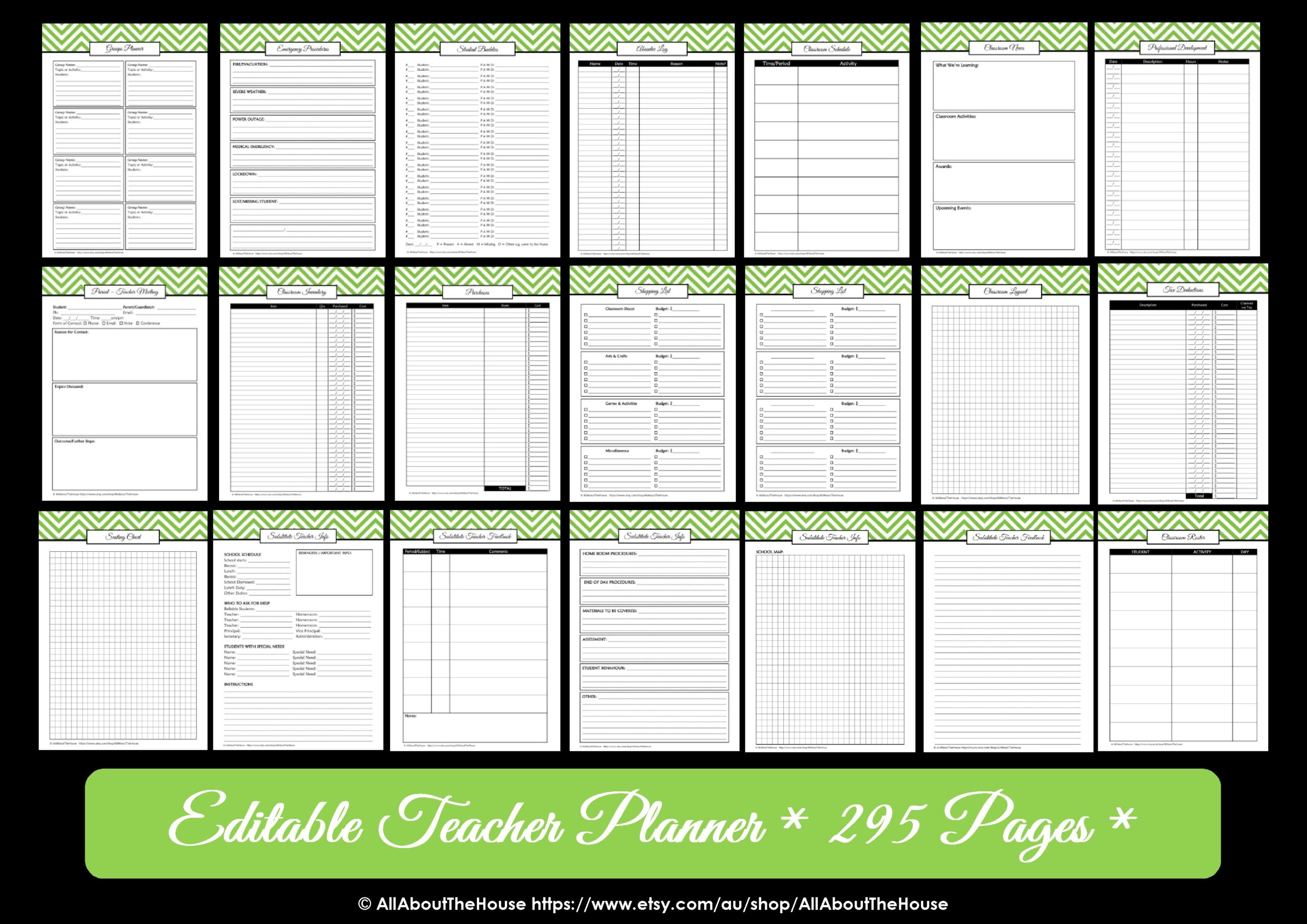 Editable Chevron Printable Teacher Planner AllAboutTheHouse Printables Editable Chevron Printable Teacher Planner AllAboutTheHouse Printables