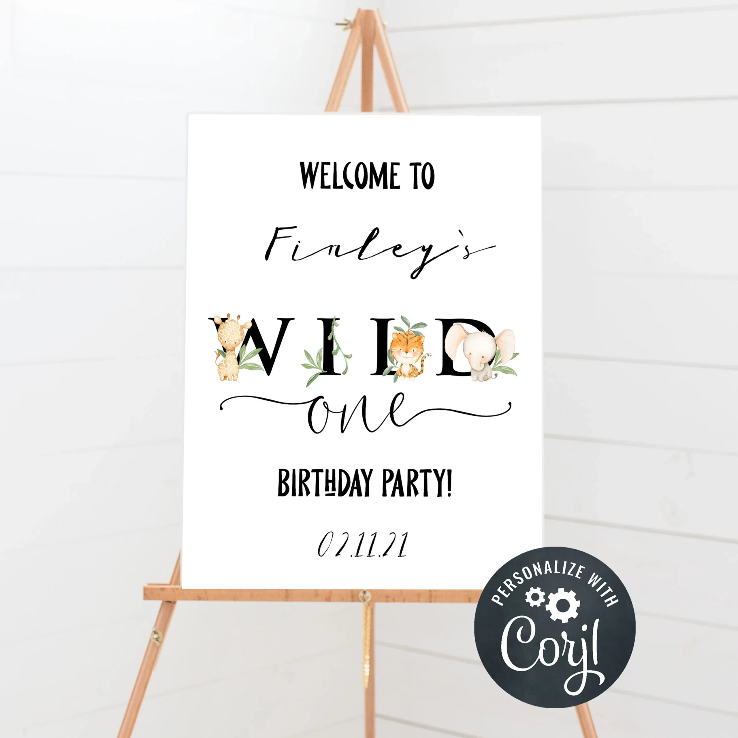Printable Wild One Sign
