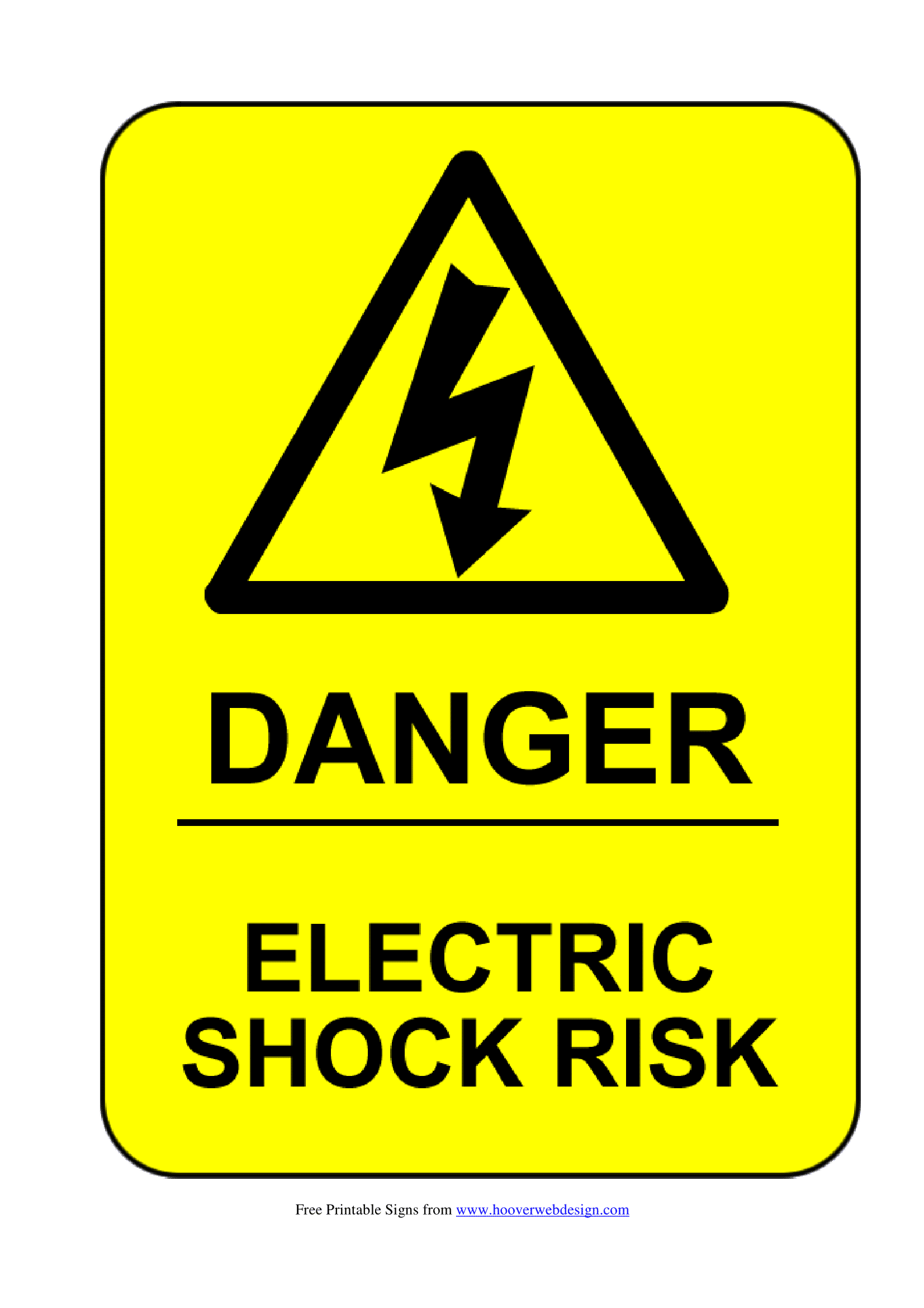 Electrical Safety Signs Poster Template Electrical Safety Signs Poster Template