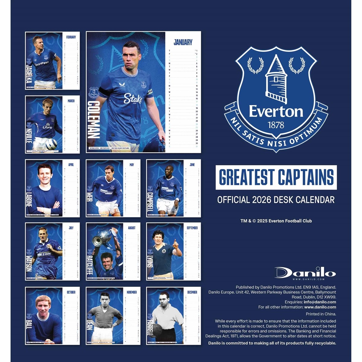 Printable Everton 2026 Schedule
