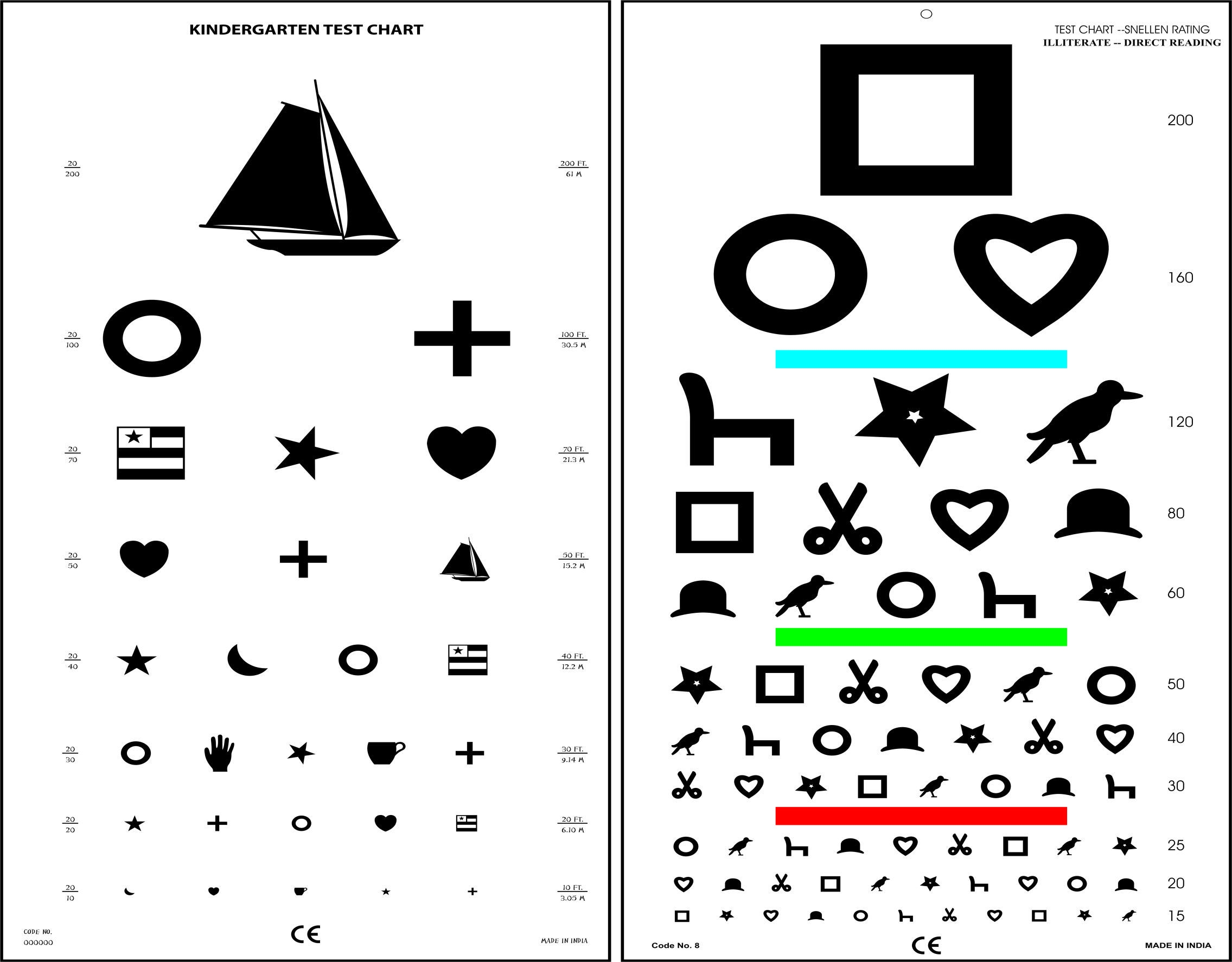 Shapes Chart Eye Printable
